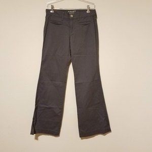 Ariat Ladies Ella Slim Trouser Wide Leg Jeans Gray - READ DESCRIPTION